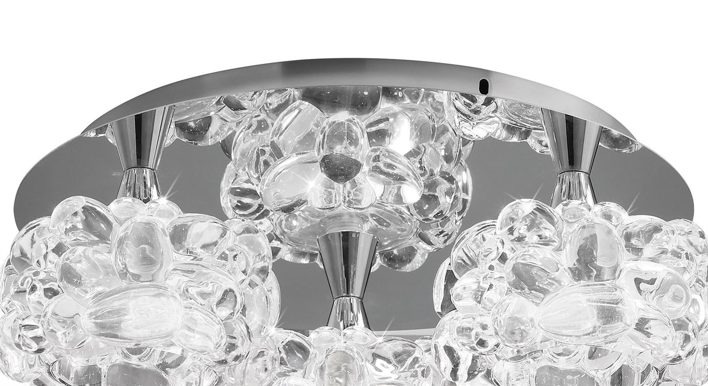 Mantra M3925 O2 Ceiling 3 Light G9 Small, Polished Chrome