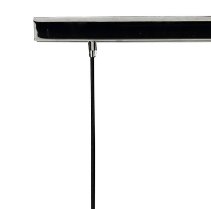 Mantra Lupin Linear Pendant 2 Light E27 Line, Gloss White/White Acrylic/Polished Chrome, CFL Lamps INCLUDED
