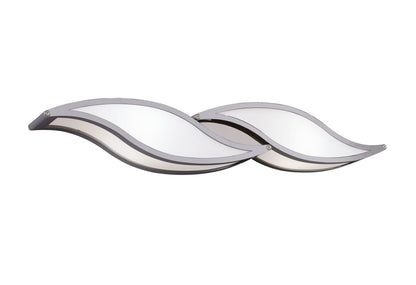 Mantra Sintesys GU10 Sintesys Wall Light GU10 2 Light Small Polished Chrome, CFL Lamps INCLUDED