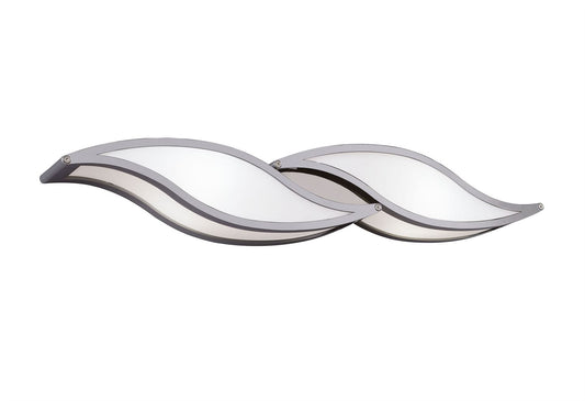Mantra Sintesys GU10 Sintesys Wall Light GU10 2 Light Small Polished Chrome, CFL Lamps INCLUDED