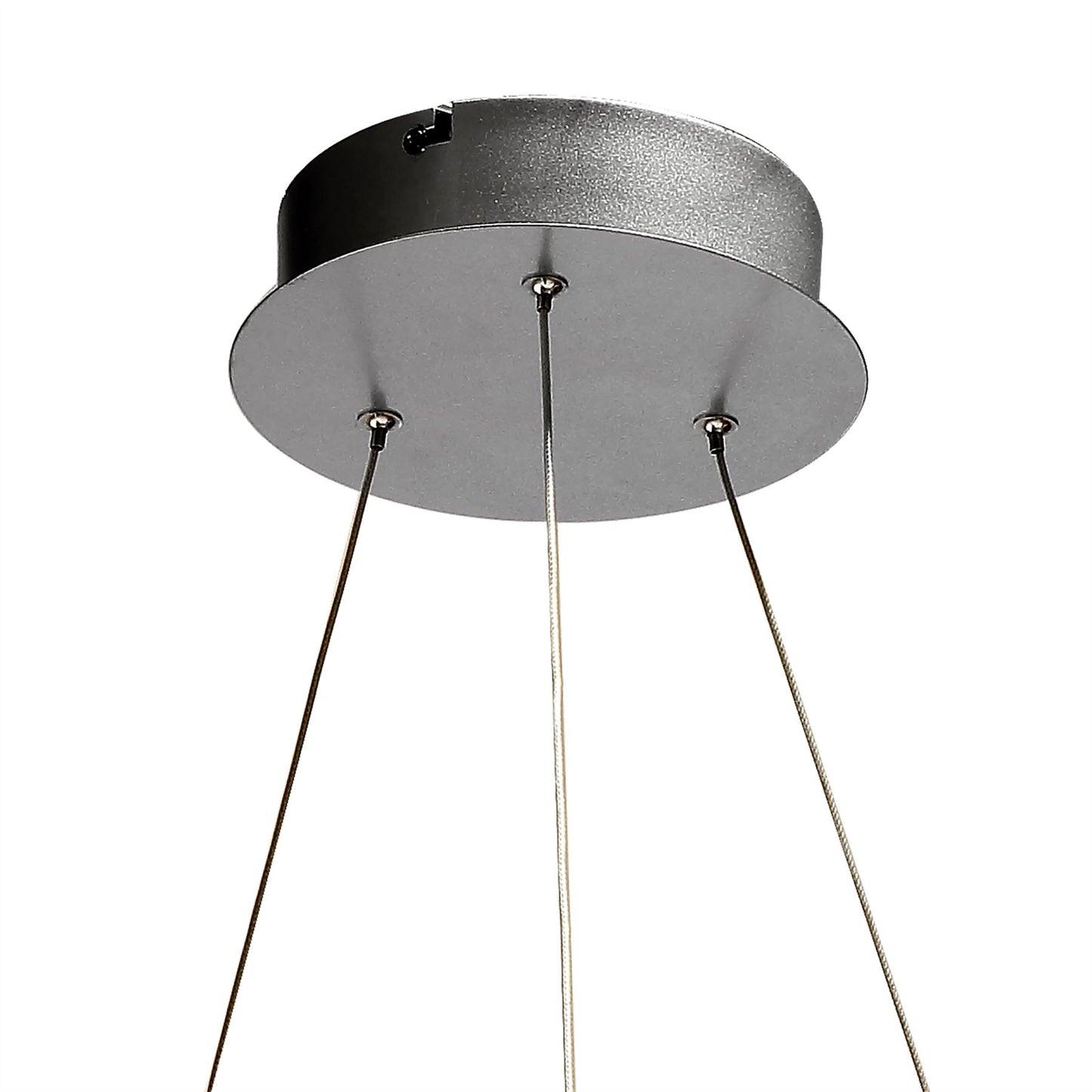 Mantra M5380 Infinity Pendant 42W LED 3000K, 3400lm, Silver/Polished Chrome/White Acrylic, 3yrs Warranty