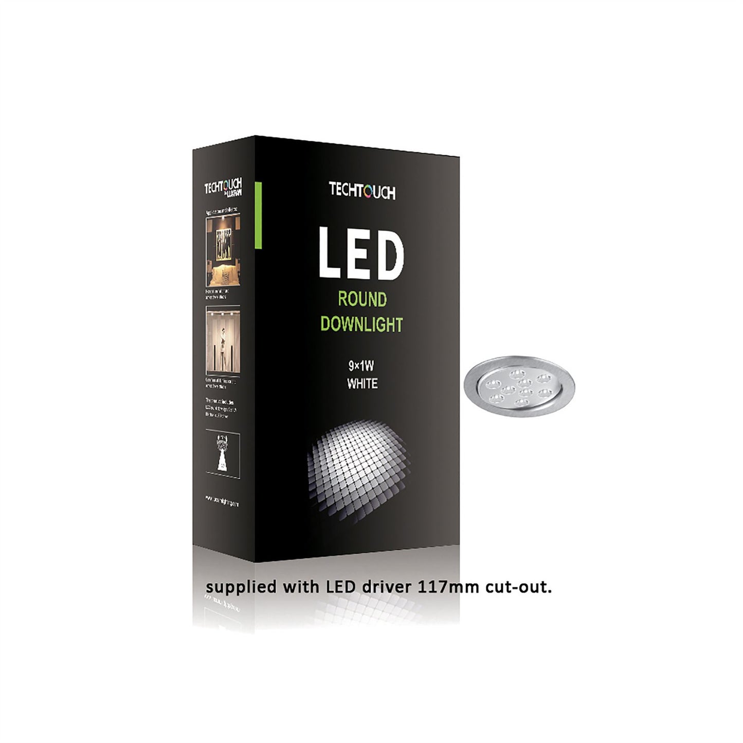 Techtouch Tech Downlight LED Adjustable Round Downlight 9x1W 30°