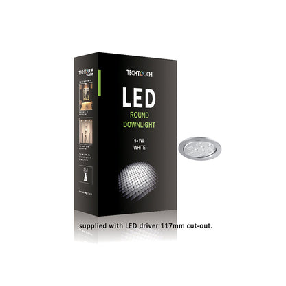 Techtouch Tech Downlight LED Adjustable Round Downlight 9x1W 30°