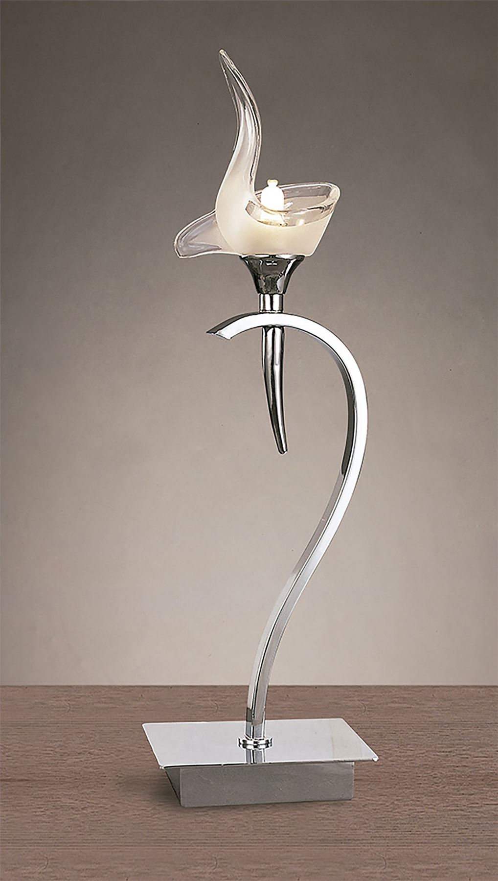 Mantra M0329 Viena Table Lamp 1 Light G9, Polished Chrome