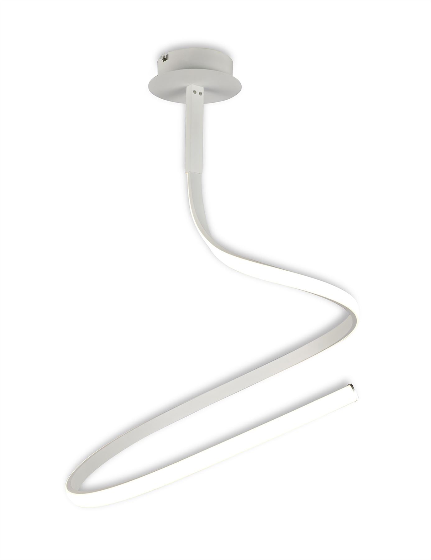 Mantra M6002 Nur Blanco Semi Ceiling 30W LED 3000K, 2400lm, Dimmable White/Frosted Acrylic, 3yrs Warranty - M6002 Ceiling