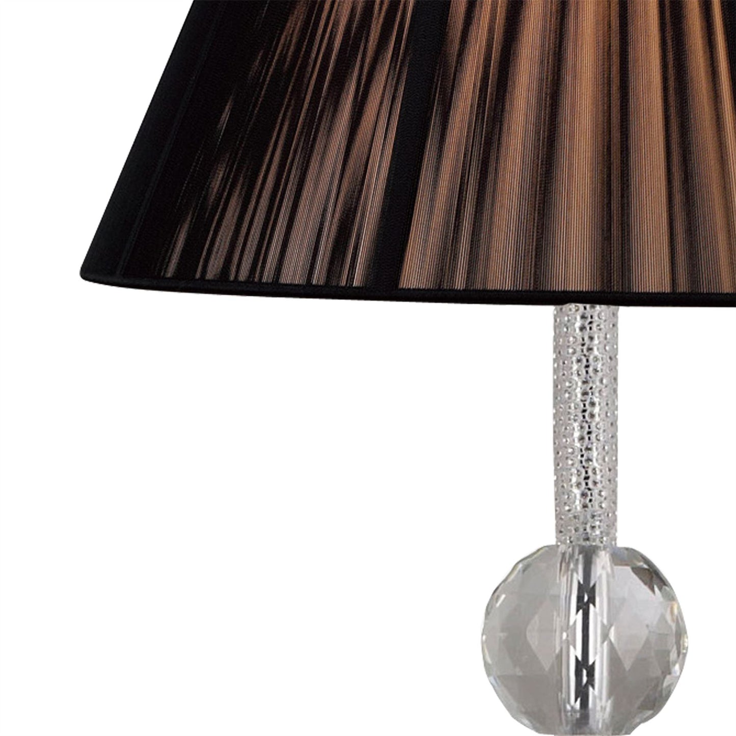 Diyas Elena Floor Lamp WITHOUT SHADE 1 Light E27 Polished Chrome/Crystal