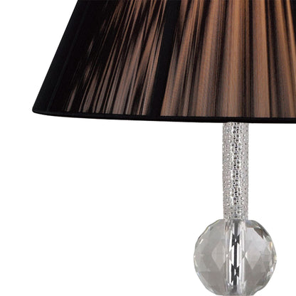 Diyas Elena Floor Lamp WITHOUT SHADE 1 Light E27 Polished Chrome/Crystal