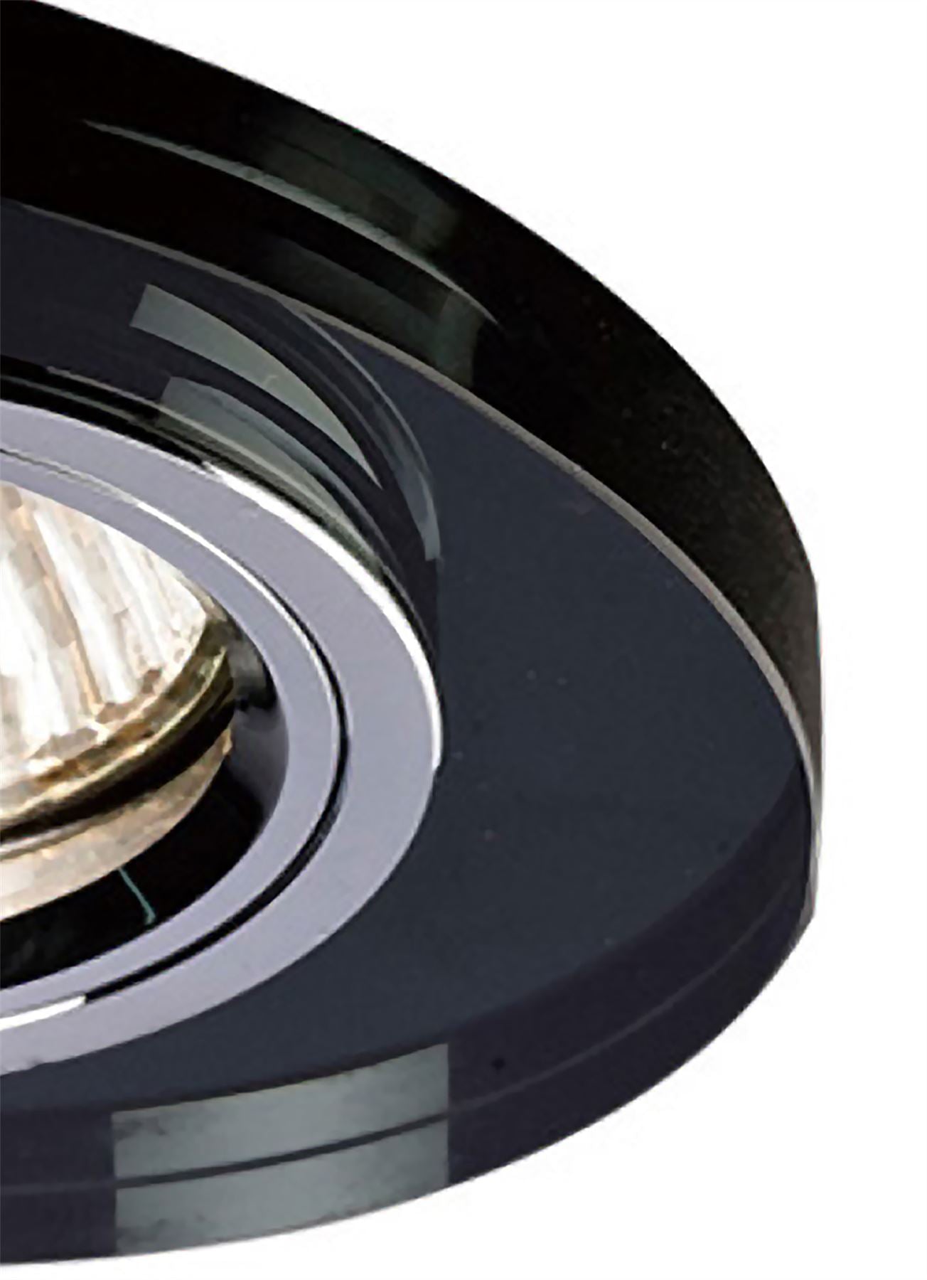 Diyas Crystal Downlights Crystal Downlight Oval Rim Only Black, IL30800 REQUIRED TO COMPLETE THE ITEM, Cut Out: 62mm