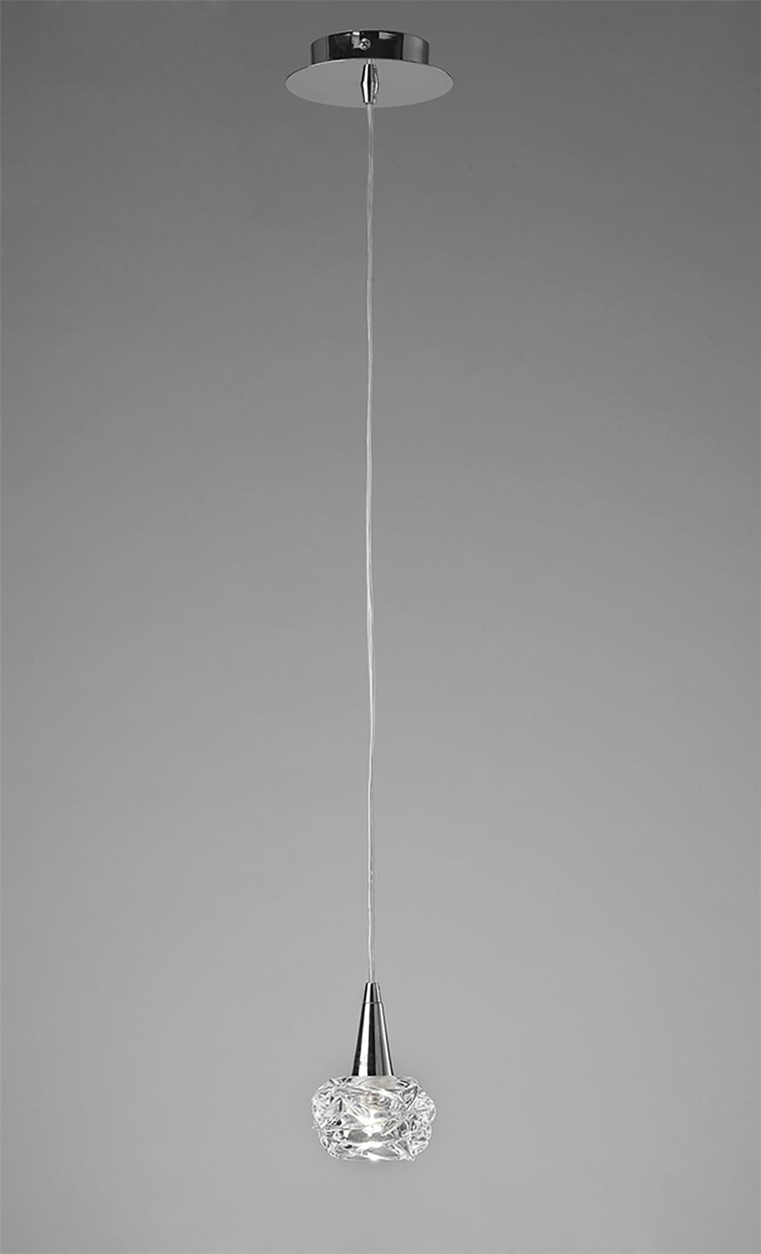 Mantra M3946 Maremagnum Pendant 1 Light G9, Polished Chrome