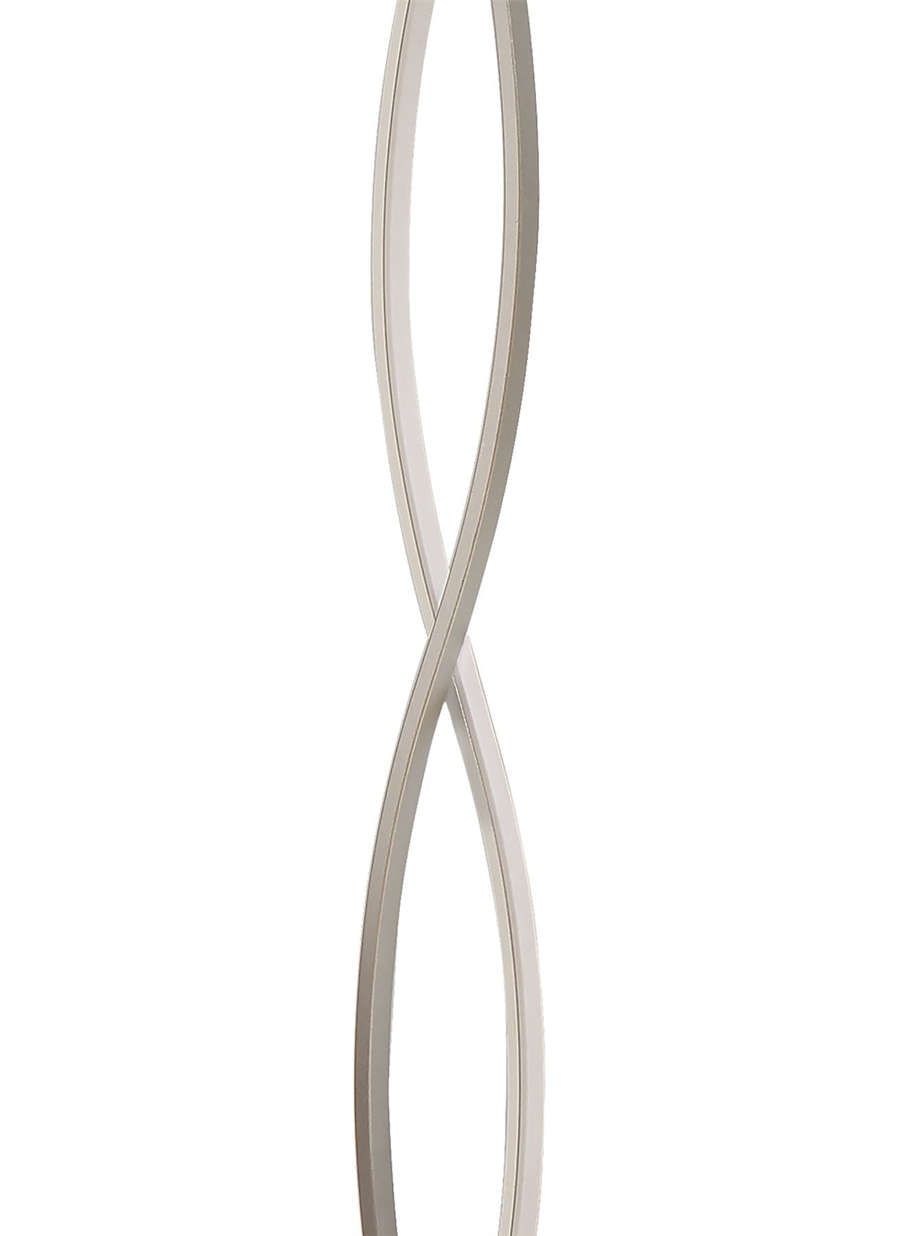 Mantra M4866 Sahara XL Floor Lamp 28W LED 3000K, 2200lm, Dimmable Silver/Frosted Acrylic/Polished Chrome, 3yrs Warranty