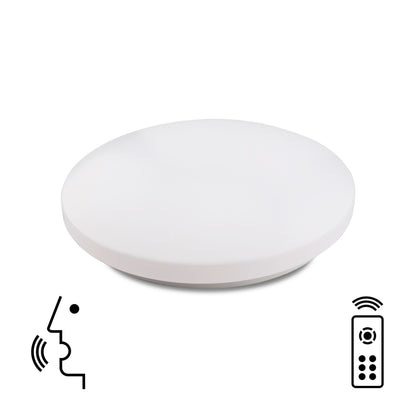 Mantra Zero Smart 33cm Ceiling Light, 40W LED, 2700-5000K Tuneable White, 2400lm, Remote Control, White, 3yrs Warranty