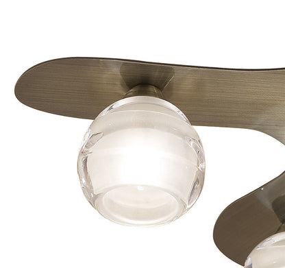 Mantra M1829 Loop Ceiling 5 Light G9 ECO, Antique Brass