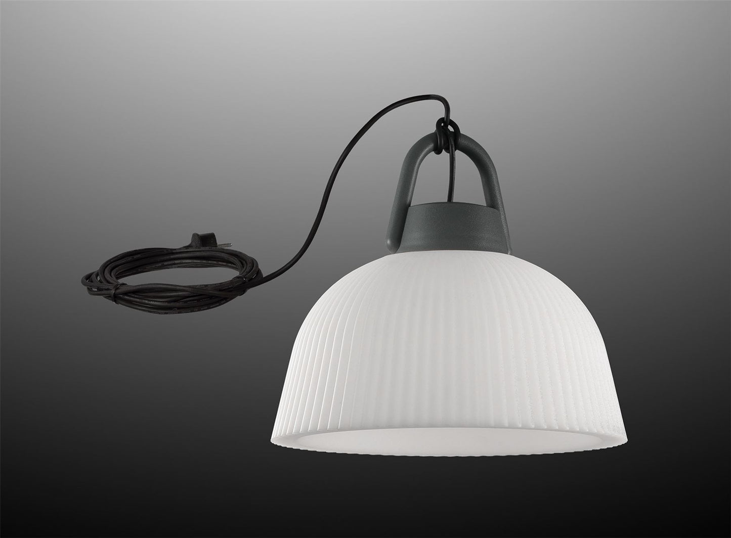 Mantra Fusion M6216 Kinke Pendant, 1 x E27, IP65, Anthracite, 2yrs Warranty