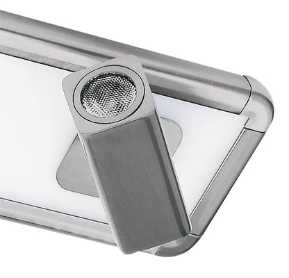 Mantra M5254 Ibiza Ceiling Light, Wall 2 Head with Backlit Light 20W LED Satin Nickel 4000K, 1500lm,, 3yrs Warranty
