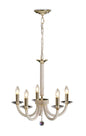Diyas Elena  5 Light E14 Gold/Crystal Ceiling Pendant Light Fitting