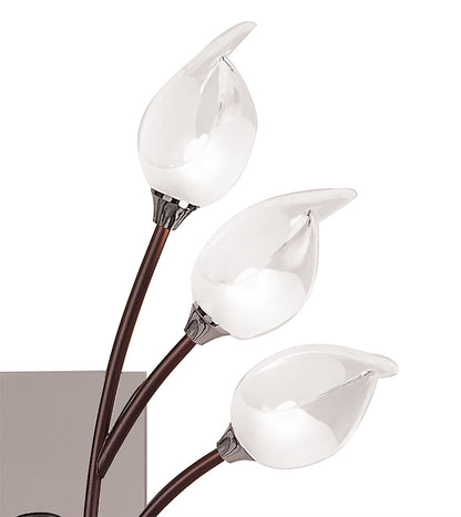 Mantra Holland Ceiling/Wall Switched 6 Light G9, Polished Chrome/Wenge
