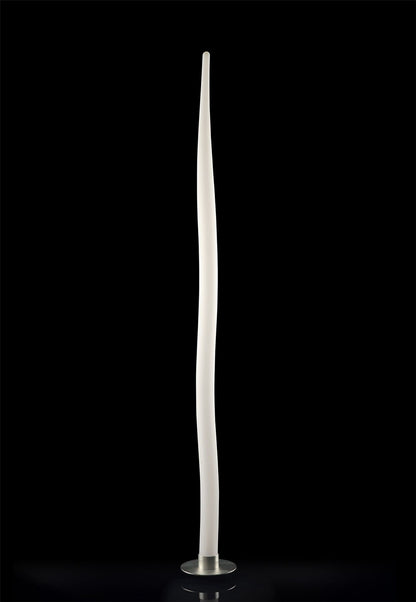 Mantra Estalacta Floor Lamp 1 Light GU10 Indoor/Outdoor IP44, Silver/Opal White