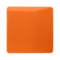 Trendi Artistic Modern Glossy Tactile Single Blanking Plate Orange