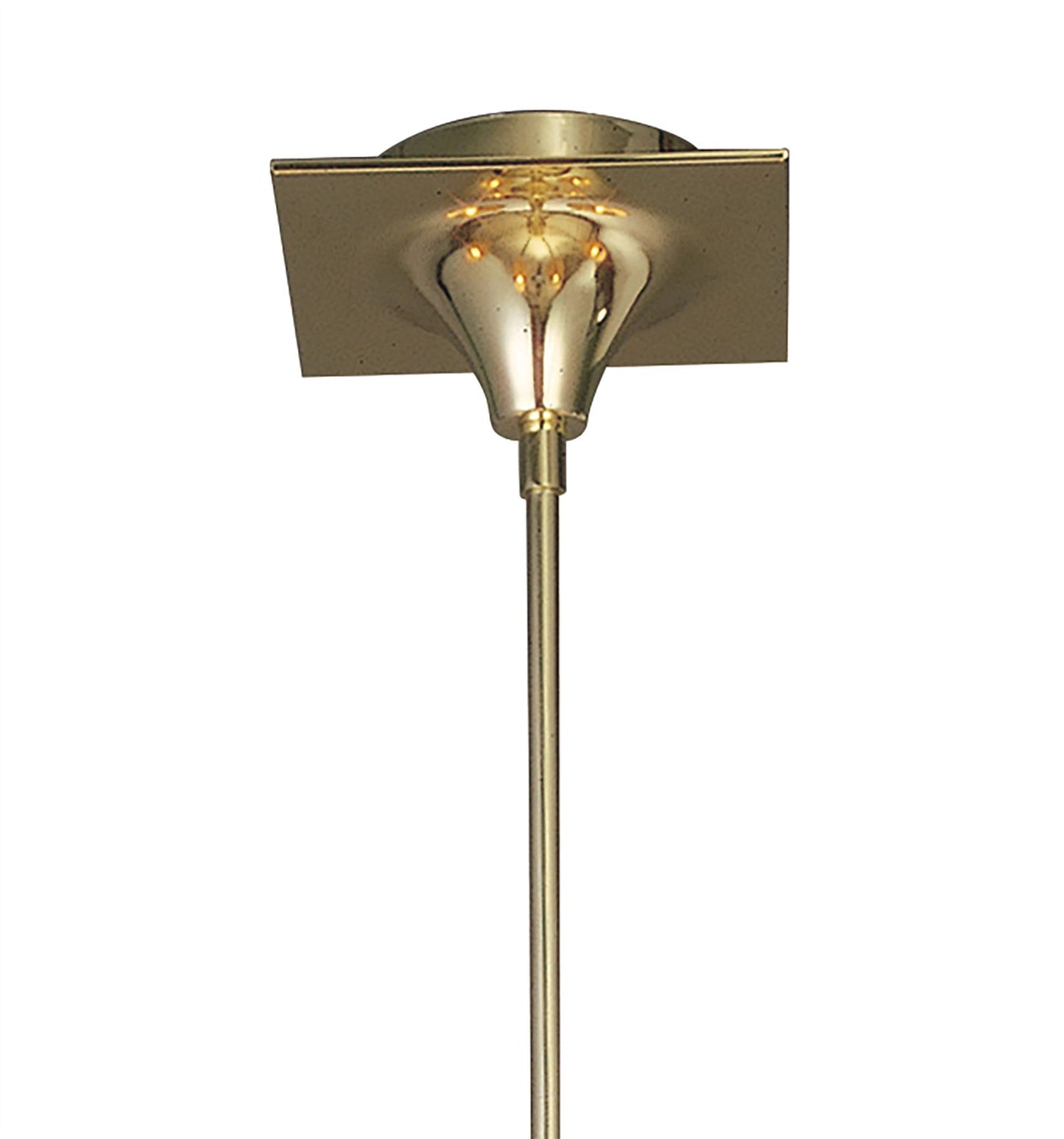 Mantra Siena 63cm Pendant Round 6 Light E14, Polished Brass with Amber Cream Shades and Clear Crystal