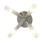 Diyas Sona 10cm  4 Light G9 Satin Chrome/Frosted Glass Ceiling Light Fitting