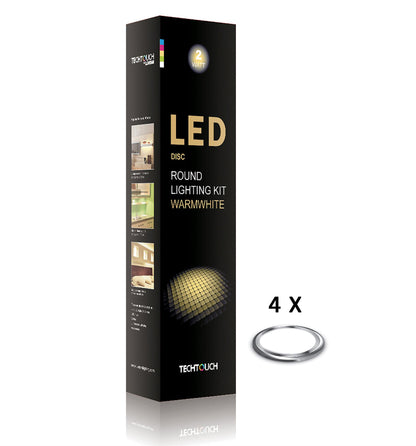 Techtouch Disc Warm White Kit 4x6 LED (2W) Indoor