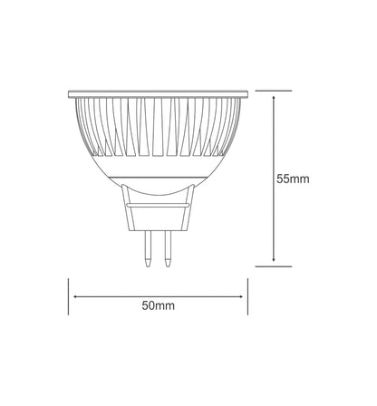 Luxram Higher Power LED High Power LED MR16 1x3W White 6400K 205lm LED
