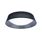 Mantra Nordica Plafones Nordica Flush Ceiling Light, 5 Light E27 Max 20W, 60cm, White Acrylic with Black Shade, 2yrs Warranty
