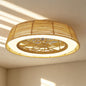 Indonesia 63cm 70W LED Dimmable Ceiling Light With Built-In 35W DC Reversible Fan, Beige Rattan, 4200lm, 5yrs Warranty