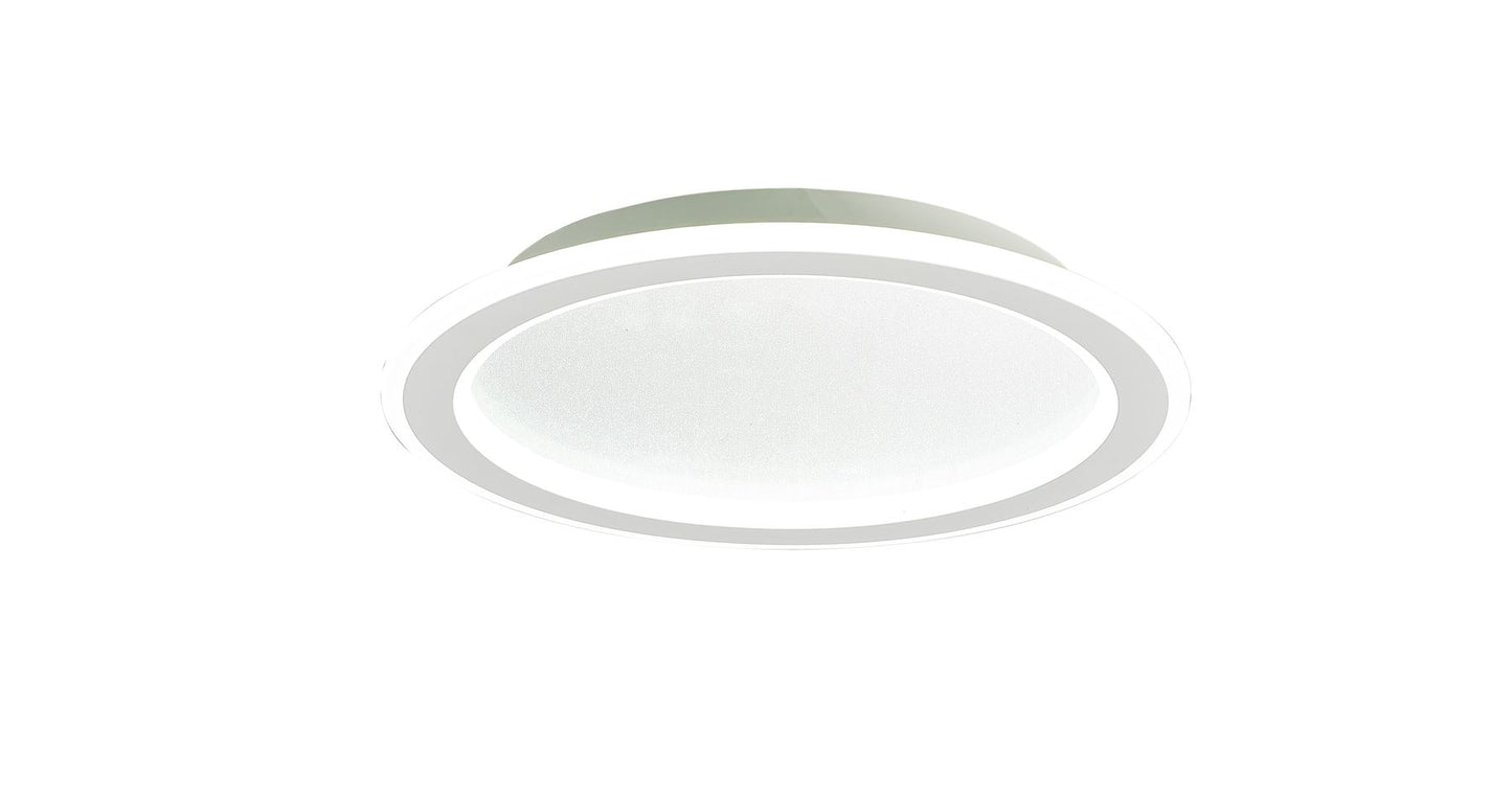 Mantra Tulum 40cm Ceiling Light, 24W LED, 3000-6000K Remote Controlled, 1800lm, White, 3yrs Warranty