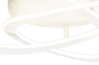Mantra Planet 75cm Ceiling Light, 80W LED, 3000K, 3900lm, White, 3yrs Warranty