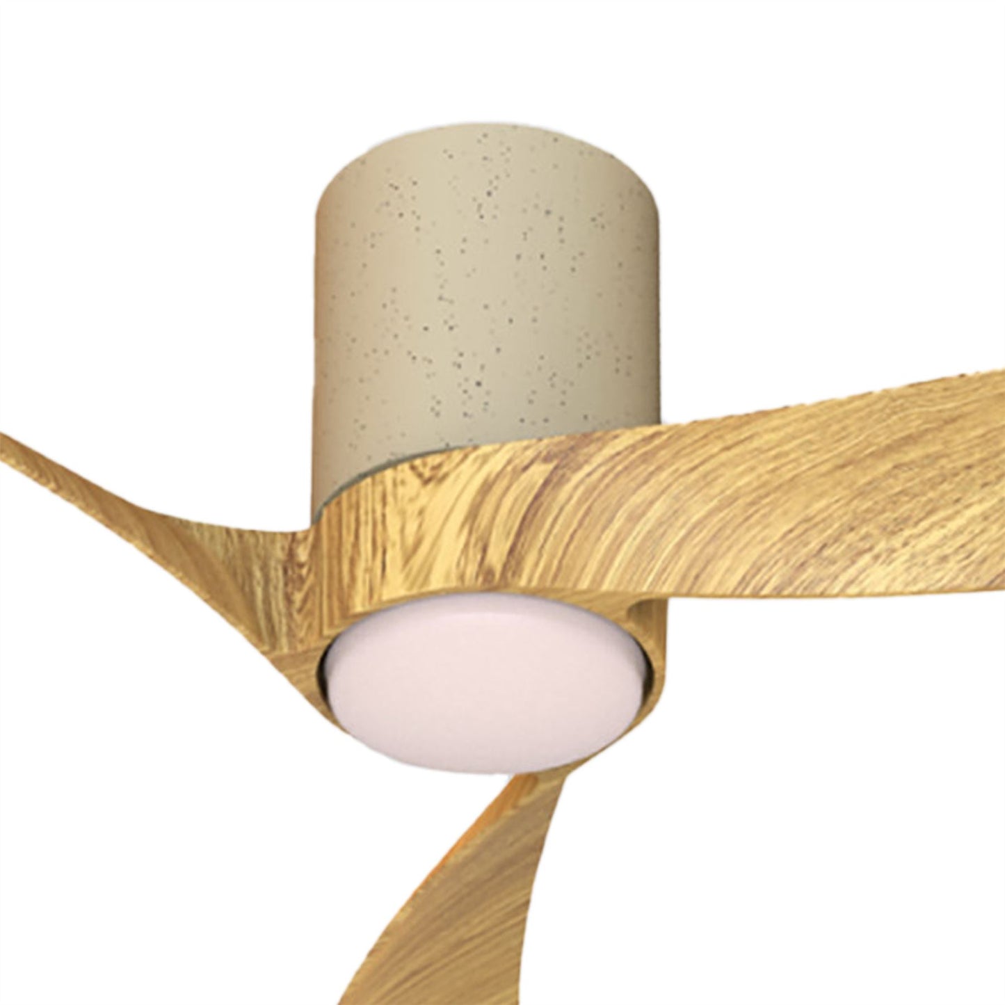 Nemo II M 1.2m 19W LED Dimmable Ceiling Light With Built-In 32W DC Fan, 3000-5000K Remote Control, 3800lm, Wood/White Ceramic, 5yrs Warranty