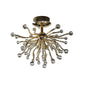Diyas Tizio 60cm  10 Light G4 French Gold/Crystal, NOT LED/CFL Compatible Ceiling Light Fitting