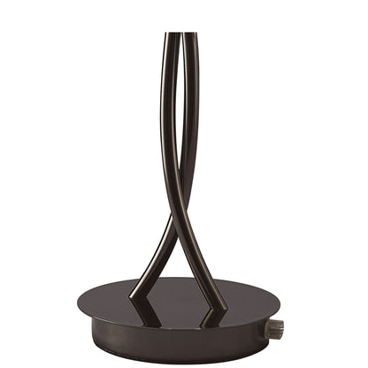 Mantra Eclipse Table Lamp 2 Light G9, Black Chrome