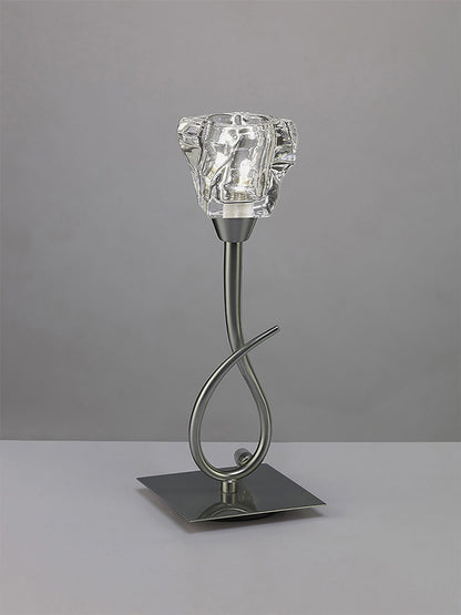 Mantra M3757 Iku Table Lamp 1 Light G9, Satin Nickel