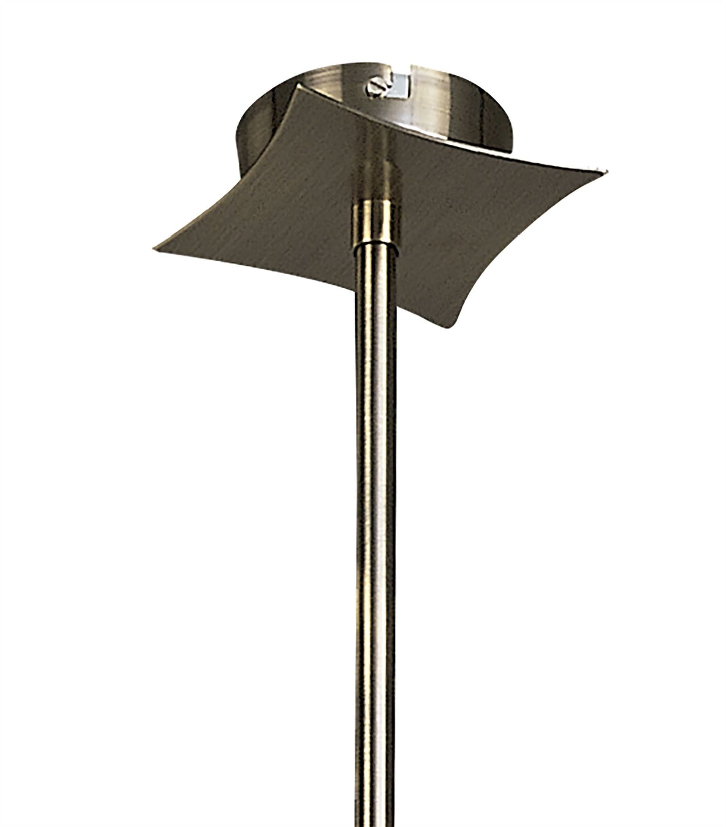 Mantra Rosa 82cm Del Desierto Telescopic Pendant 8 Light G9, Antique Brass