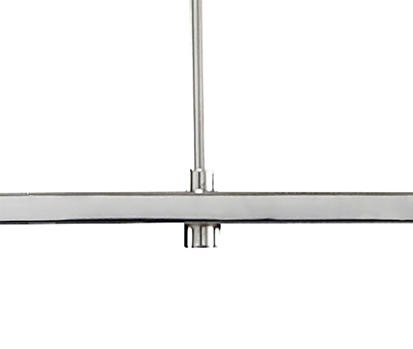 Mantra Lupin Linear Pendant 2 Light E27 Line Large, Gloss White, White Acrylic, Polished Chrome, CFL Lamps INCLUDED