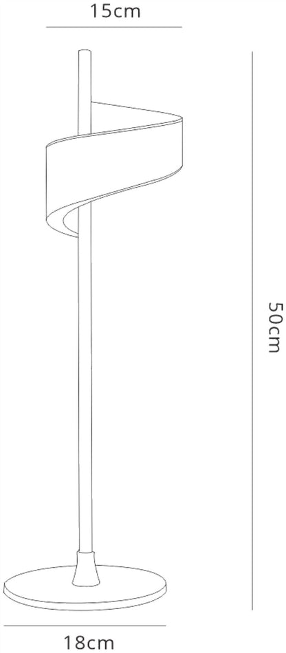 Mantra Tsunami 1 Light Table Lamp, 6W LED, 3000K, 450lm, Sand White, 3yrs Warranty