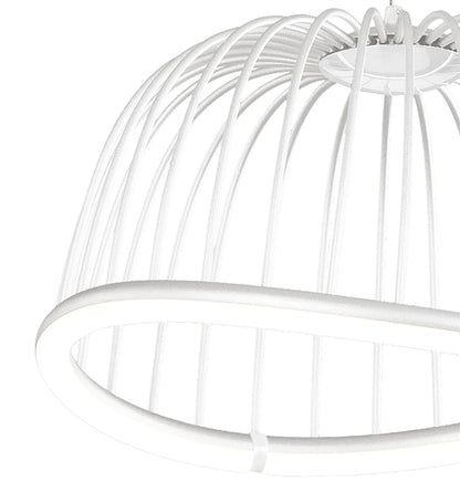 Mantra Celeste Pendant 41cm Round, 20W LED, 3000K, 1400lm, White, 3yrs Warranty