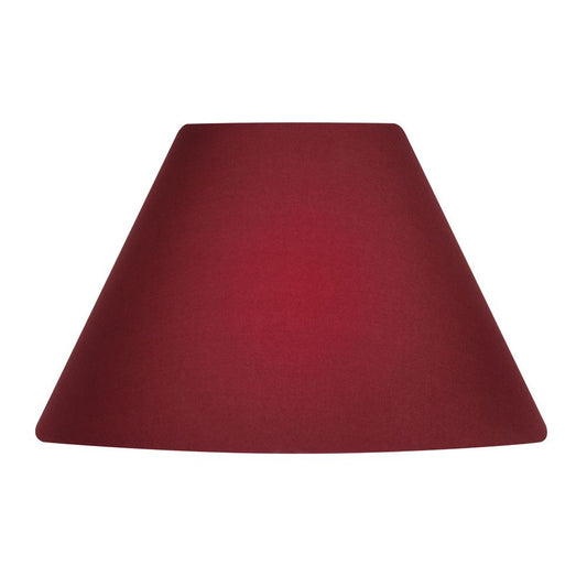 Oaks Lighting S501/5 Cotton Coolie Lampshade 140mm - Clip-On Candle Light Shade - Wine
