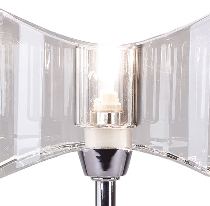 Mantra M0894 Kromo Table Lamp 1 Light G9 Sraight Frame, Polished Chrome