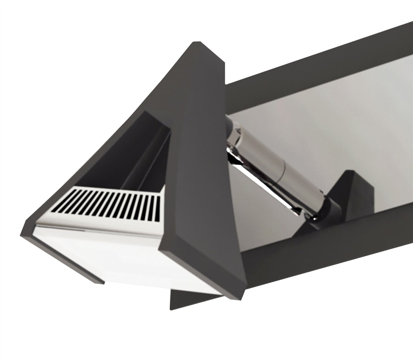 Mantra Fusion Filippo Linear Spot Light 2 Light LED 10W 3000K, 900lm, Matt Black/Polished Chrome, 3yrs Warranty