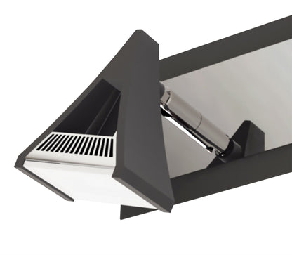 Mantra Fusion Filippo Linear Spot Light 2 Light LED 10W 3000K, 900lm, Matt Black/Polished Chrome, 3yrs Warranty