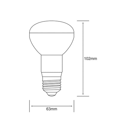Luxram Value LED R63 90° E27 6W Warm White 3000K 550lm LED