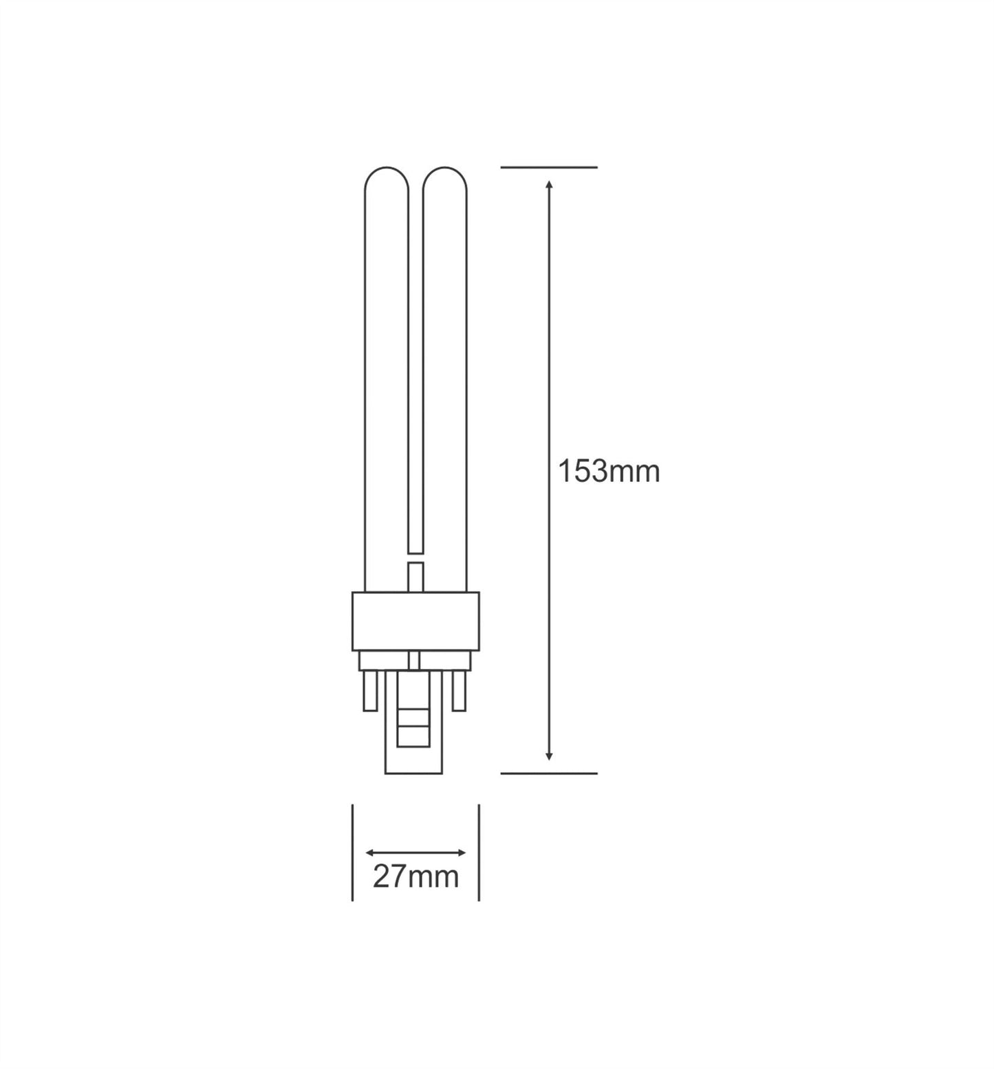 Luxram Bona-D G24D 2-Pin 18W 6400K Fluorescent Fluorescent