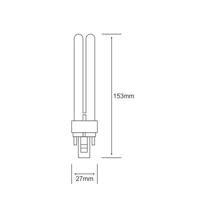 Luxram Bona-D G24D 2-Pin 18W 6400K Fluorescent Fluorescent