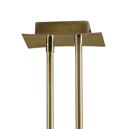 Mantra Kromo Linear Telescopic 4 Light G9 Line, Antique Brass