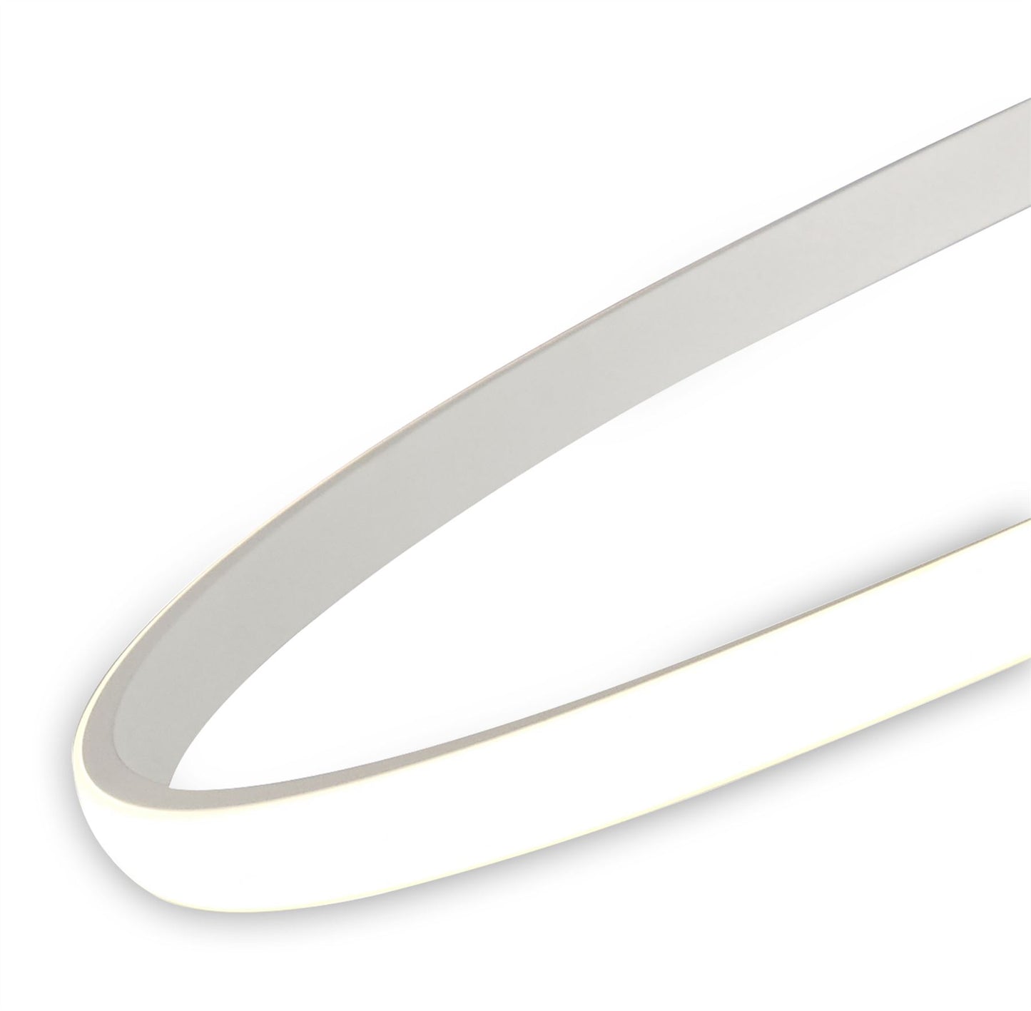 Mantra Nur 53cm Blanco Semi Flush Simple Lamp, 30W LED 4000K, 2400lm, Dimmable, White/Frosted Acrylic, 3yrs Warranty