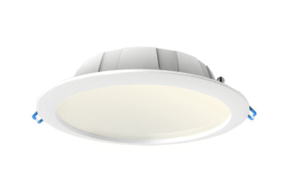 Mantra Fusion Fusion M6392 Graciosa 18cm Round LED Downlight, 15.3W, 3000K, 1100lm, White, Cut Out 150mm, IP44, 3yrs Warranty