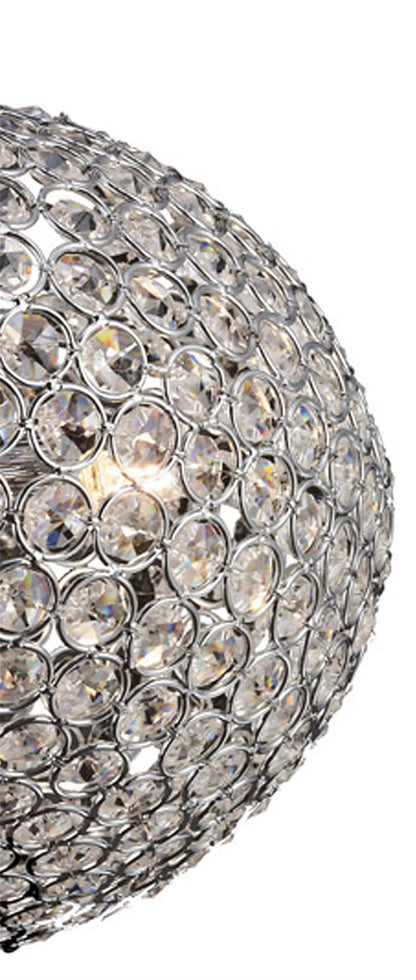 Diyas Vado 28cm Semi Flush 3 Light G9 Polished Chrome/Crystal
