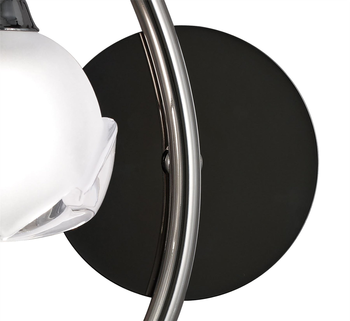 Mantra Fragma Wall Light Left Switched 1 Light G9, Black Chrome